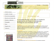 Tablet Screenshot of passage-a-lart.org